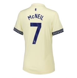 Strój piłkarski Everton Dwight McNeil #7 Koszulka Wyjazdowej damskie 2025-26 Krótki Rękaw