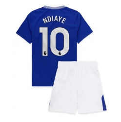 Strój piłkarski Everton Iliman Ndiaye #10 Koszulka Podstawowej dziecięce 2024-25 Krótki Rękaw (+ Krótkie spodenki)