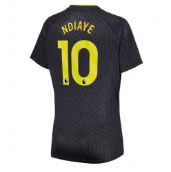 Strój piłkarski Everton Iliman Ndiaye #10 Koszulka Wyjazdowej damskie 2024-25 Krótki Rękaw