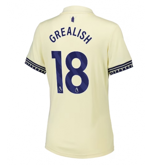 Strój piłkarski Everton Jack Grealish #18 Koszulka Wyjazdowej damskie 2025-26 Krótki Rękaw Strój piłkarski Everton Jack Grealish #18 Koszulka Wyjazdowej damskie 2025-26 Krótki Rękaw
