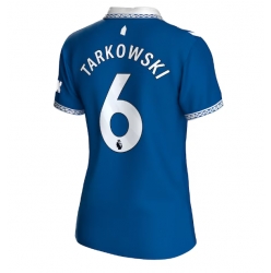 Strój piłkarski Everton James Tarkowski #6 Koszulka Podstawowej damskie 2023-24 Krótki Rękaw