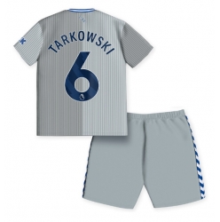 Strój piłkarski Everton James Tarkowski #6 Koszulka Trzeciej dziecięce 2023-24 Krótki Rękaw (+ Krótkie spodenki)