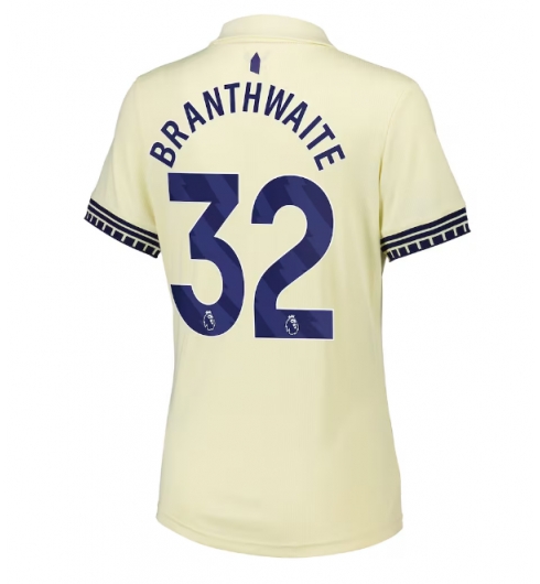 Strój piłkarski Everton Jarrad Branthwaite #32 Koszulka Wyjazdowej damskie 2025-26 Krótki Rękaw Strój piłkarski Everton Jarrad Branthwaite #32 Koszulka Wyjazdowej damskie 2025-26 Krótki Rękaw