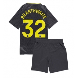 Strój piłkarski Everton Jarrad Branthwaite #32 Koszulka Wyjazdowej dziecięce 2024-25 Krótki Rękaw (+ Krótkie spodenki)