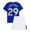 Strój piłkarski Everton Jesper Lindstrom #29 Koszulka Podstawowej dziecięce 2024-25 Krótki Rękaw (+ Krótkie spodenki)