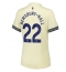 Strój piłkarski Everton Kiernan Dewsbury-Hall #22 Koszulka Wyjazdowej damskie 2025-26 Krótki Rękaw