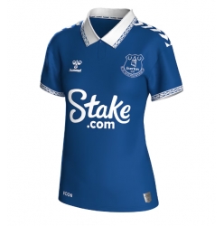 Strój piłkarski Everton Koszulka Podstawowej damskie 2023-24 Krótki Rękaw