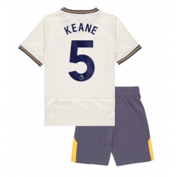 Strój piłkarski Everton Michael Keane #5 Koszulka Trzeciej dziecięce 2024-25 Krótki Rękaw (+ Krótkie spodenki)