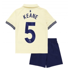 Strój piłkarski Everton Michael Keane #5 Koszulka Wyjazdowej dziecięce 2025-26 Krótki Rękaw (+ Krótkie spodenki)