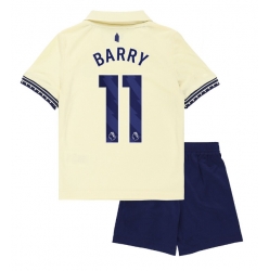 Strój piłkarski Everton Thierno Barry #11 Koszulka Wyjazdowej dziecięce 2025-26 Krótki Rękaw (+ Krótkie spodenki)
