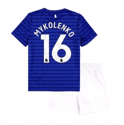 Strój piłkarski Everton Vitaliy Mykolenko #16 Koszulka Podstawowej dziecięce 2025-26 Krótki Rękaw (+ Krótkie spodenki)