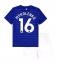 Strój piłkarski Everton Vitaliy Mykolenko #16 Koszulka Podstawowej dziecięce 2025-26 Krótki Rękaw (+ Krótkie spodenki)