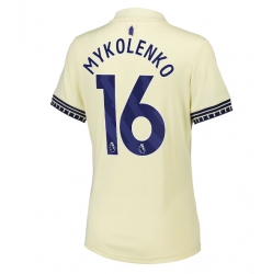 Strój piłkarski Everton Vitaliy Mykolenko #16 Koszulka Wyjazdowej damskie 2025-26 Krótki Rękaw