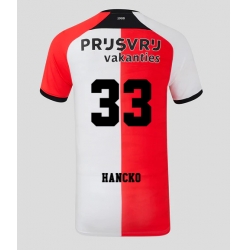 Strój piłkarski Feyenoord David Hancko #33 Koszulka Podstawowej 2024-25 Krótki Rękaw