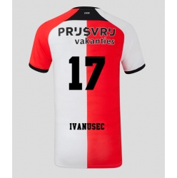 Strój piłkarski Feyenoord Luka Ivanusec #17 Koszulka Podstawowej 2024-25 Krótki Rękaw