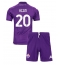 Strój piłkarski Fiorentina Moise Kean #20 Koszulka Podstawowej dziecięce 2024-25 Krótki Rękaw (+ Krótkie spodenki)