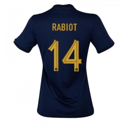 Strój piłkarski Francja Adrien Rabiot #14 Koszulka Podstawowej damskie MŚ 2022 Krótki Rękaw
