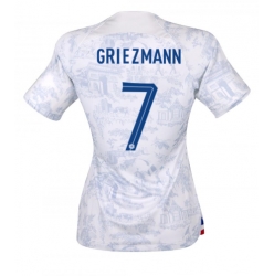 Strój piłkarski Francja Antoine Griezmann #7 Koszulka Wyjazdowej damskie MŚ 2022 Krótki Rękaw