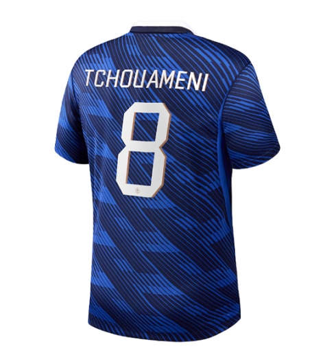 Strój piłkarski Francja Aurelien Tchouameni #8 Koszulka Podstawowej MŚ 2026 Krótki Rękaw Strój piłkarski Francja Aurelien Tchouameni #8 Koszulka Podstawowej MŚ 2026 Krótki Rękaw