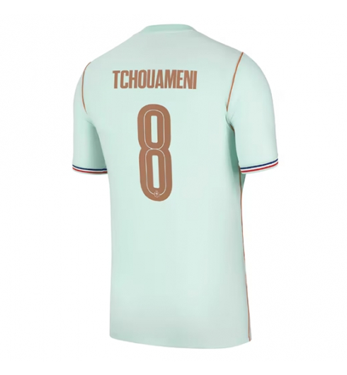 Strój piłkarski Francja Aurelien Tchouameni #8 Koszulka Wyjazdowej MŚ 2026 Krótki Rękaw Strój piłkarski Francja Aurelien Tchouameni #8 Koszulka Wyjazdowej MŚ 2026 Krótki Rękaw