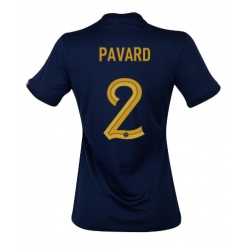 Strój piłkarski Francja Benjamin Pavard #2 Koszulka Podstawowej damskie MŚ 2022 Krótki Rękaw