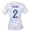 Strój piłkarski Francja Benjamin Pavard #2 Koszulka Wyjazdowej damskie MŚ 2022 Krótki Rękaw