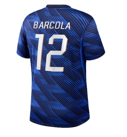Strój piłkarski Francja Bradley Barcola #12 Koszulka Podstawowej MŚ 2026 Krótki Rękaw Strój piłkarski Francja Bradley Barcola #12 Koszulka Podstawowej MŚ 2026 Krótki Rękaw