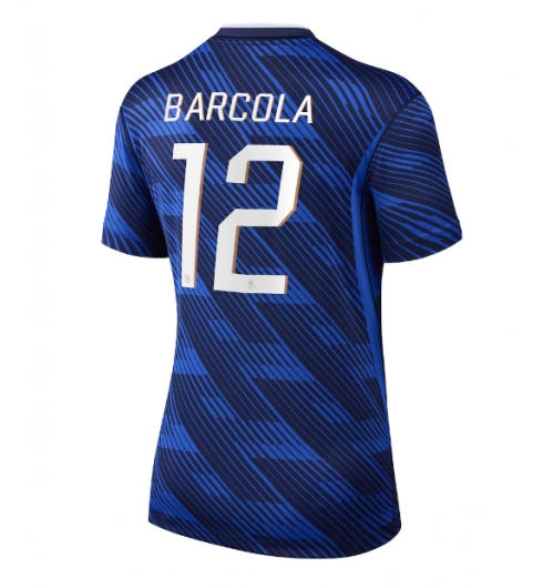Strój piłkarski Francja Bradley Barcola #12 Koszulka Podstawowej damskie MŚ 2026 Krótki Rękaw Strój piłkarski Francja Bradley Barcola #12 Koszulka Podstawowej damskie MŚ 2026 Krótki Rękaw