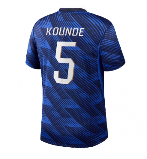 Strój piłkarski Francja Jules Kounde #5 Koszulka Podstawowej MŚ 2026 Krótki Rękaw Strój piłkarski Francja Jules Kounde #5 Koszulka Podstawowej MŚ 2026 Krótki Rękaw