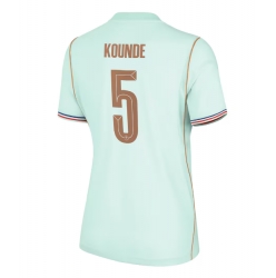 Strój piłkarski Francja Jules Kounde #5 Koszulka Wyjazdowej damskie MŚ 2026 Krótki Rękaw