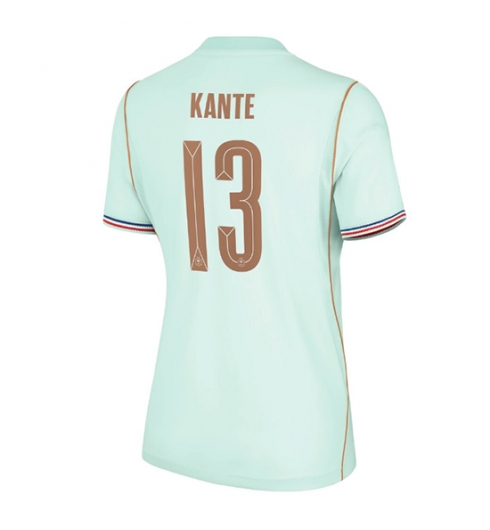 Strój piłkarski Francja Kante #13 Koszulka Wyjazdowej damskie MŚ 2026 Krótki Rękaw Strój piłkarski Francja Kante #13 Koszulka Wyjazdowej damskie MŚ 2026 Krótki Rękaw