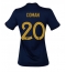 Strój piłkarski Francja Kingsley Coman #20 Koszulka Podstawowej damskie MŚ 2022 Krótki Rękaw