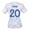 Strój piłkarski Francja Kingsley Coman #20 Koszulka Wyjazdowej damskie MŚ 2022 Krótki Rękaw