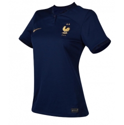 Strój piłkarski Francja Koszulka Podstawowej damskie MŚ 2022 Krótki Rękaw