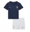 Strój piłkarski Francja Koszulka Podstawowej dziecięce MŚ 2022 Krótki Rękaw (+ Krótkie spodenki)
