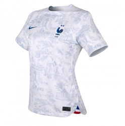 Strój piłkarski Francja Koszulka Wyjazdowej damskie MŚ 2022 Krótki Rękaw