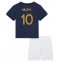 Strój piłkarski Francja Kylian Mbappe #10 Koszulka Podstawowej dziecięce MŚ 2022 Krótki Rękaw (+ Krótkie spodenki)