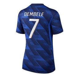 Strój piłkarski Francja Ousmane Dembele #7 Koszulka Podstawowej damskie MŚ 2026 Krótki Rękaw