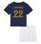 Strój piłkarski Francja Theo Hernandez #22 Koszulka Podstawowej dziecięce MŚ 2022 Krótki Rękaw (+ Krótkie spodenki)