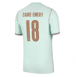 Strój piłkarski Francja Warren Zaire-Emery #18 Koszulka Wyjazdowej MŚ 2026 Krótki Rękaw