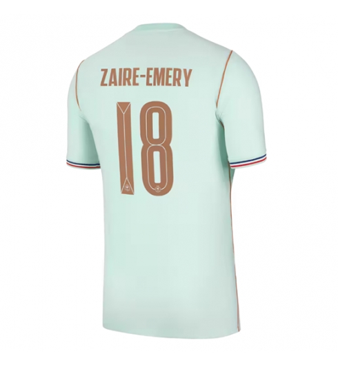 Strój piłkarski Francja Warren Zaire-Emery #18 Koszulka Wyjazdowej MŚ 2026 Krótki Rękaw Strój piłkarski Francja Warren Zaire-Emery #18 Koszulka Wyjazdowej MŚ 2026 Krótki Rękaw