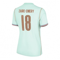 Strój piłkarski Francja Warren Zaire-Emery #18 Koszulka Wyjazdowej damskie MŚ 2026 Krótki Rękaw