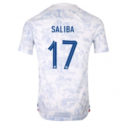 Strój piłkarski Francja William Saliba #17 Koszulka Wyjazdowej MŚ 2022 Krótki Rękaw