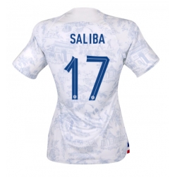 Strój piłkarski Francja William Saliba #17 Koszulka Wyjazdowej damskie MŚ 2022 Krótki Rękaw
