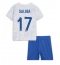 Strój piłkarski Francja William Saliba #17 Koszulka Wyjazdowej dziecięce MŚ 2022 Krótki Rękaw (+ Krótkie spodenki)