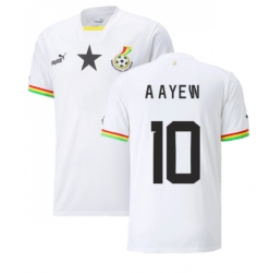 Strój piłkarski Ghana Andre Ayew #10 Koszulka Podstawowej MŚ 2022 Krótki Rękaw
