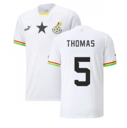 Strój piłkarski Ghana Thomas Partey #5 Koszulka Podstawowej MŚ 2022 Krótki Rękaw