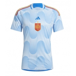 Strój piłkarski Hiszpania Koszulka Wyjazdowej MŚ 2022 Krótki Rękaw