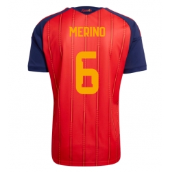 Strój piłkarski Hiszpania Mikel Merino #6 Koszulka Podstawowej MŚ 2026 Krótki Rękaw