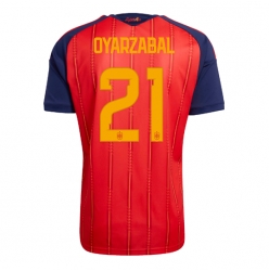 Strój piłkarski Hiszpania Mikel Oyarzabal #21 Koszulka Podstawowej MŚ 2026 Krótki Rękaw